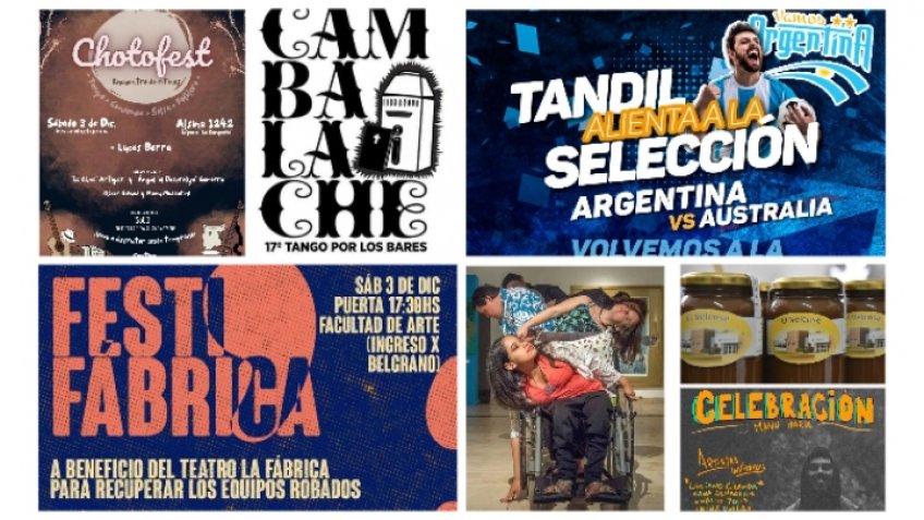 La agenda del primer fin de semana de diciembre